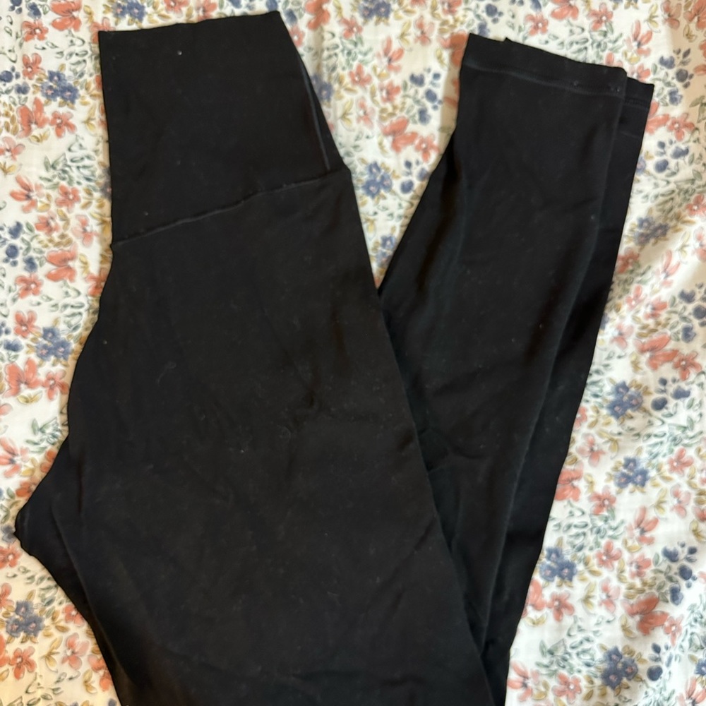 Crossover High Waisted Black Aerie Leggings